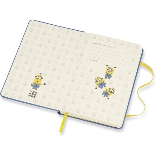 Libreta Moleskine Bolsillo Minions Hoja Rayada Pasta Dura 