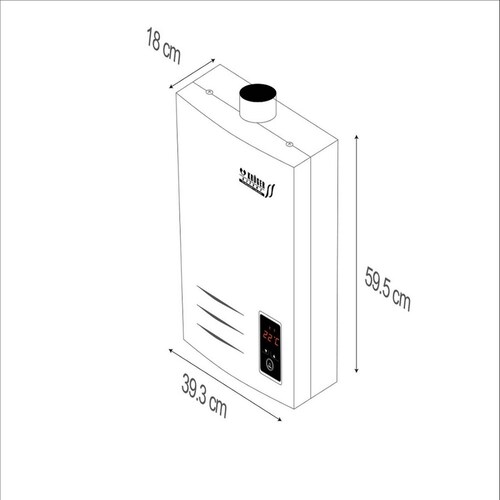 Calentador Boiler Instantáneo Modulante 20 Lts Gas LP Silver 