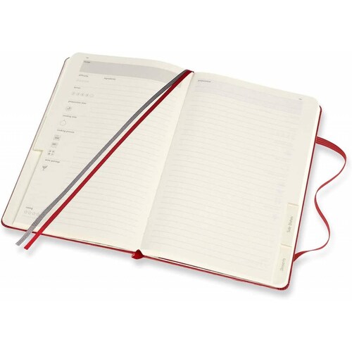 Diario Journal de Recetas Moleskine Grande Pasta Dura 