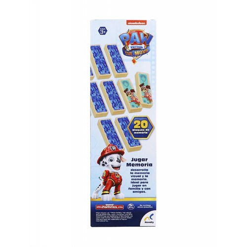 Juego Torre De Madera 3 En 1 Paw Patrol The Movie Con 48 Bloques 6186