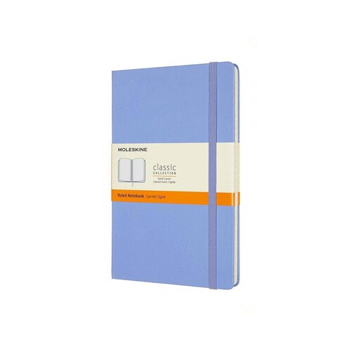 Libreta Clásica Moleskine Grande Azul Hoja Rayada Pasta Dura 