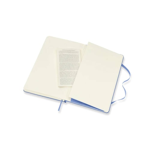 Libreta Clásica Moleskine Grande Azul Hoja Rayada Pasta Dura 