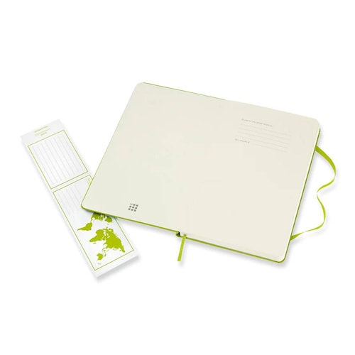 Libreta Clásica Moleskine Grande Verde Hoja Rayada Pasta Dura 
