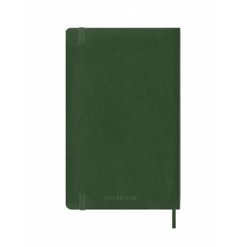 Agenda 2024 Moleskine Grande Verde Diaria Pasta Blanda 