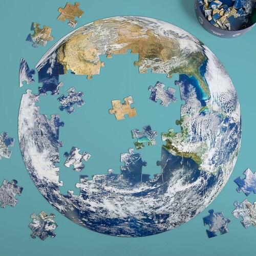 Rompecabezas Redondo de la Tierra 100 Piezas Earth 