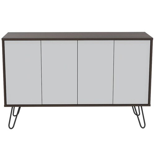 Mueble Bife Color Blanco con Habano Modelo Vassel Bufetera 