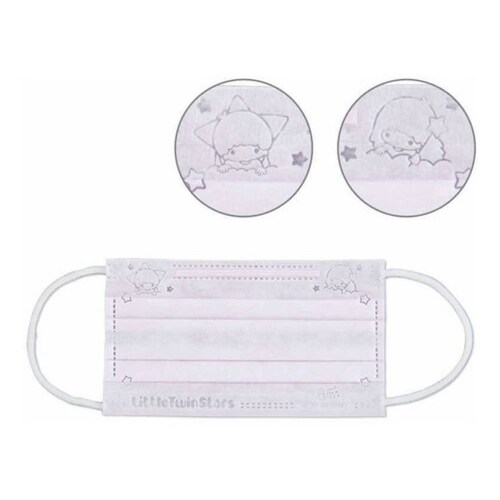 Cubrebocas Sanrio Little Twin Stars - Set De 10 Piezas