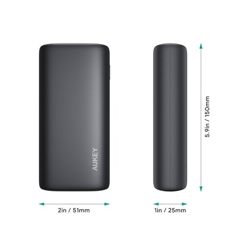 Aukey Power Bank PB Y36 10000 mAh 18W Color negro