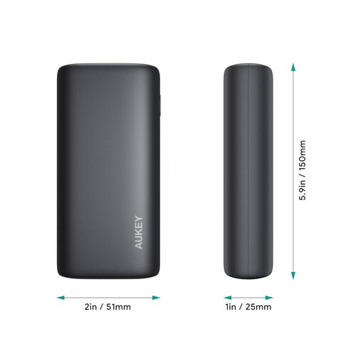 Aukey Power Bank PB Y36 10000 mAh 18W Color negro