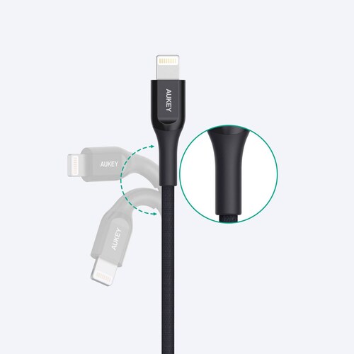 Cable Aukey Kevlar USB C a Lightning 2M CB AKL4
