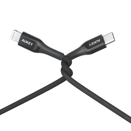 Cable Aukey Kevlar USB C a Lightning 2M CB AKL4