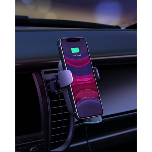 Soporte Automóvil Aukey Carga Inalámbrica 10W HD C52