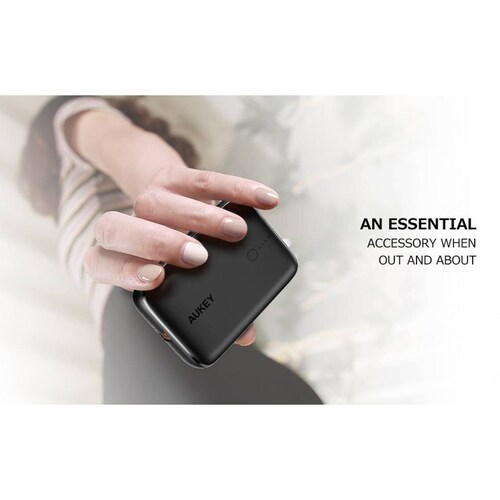 Batería Portátil Mini Aukey 10000 225W USB A USB C PB N83S