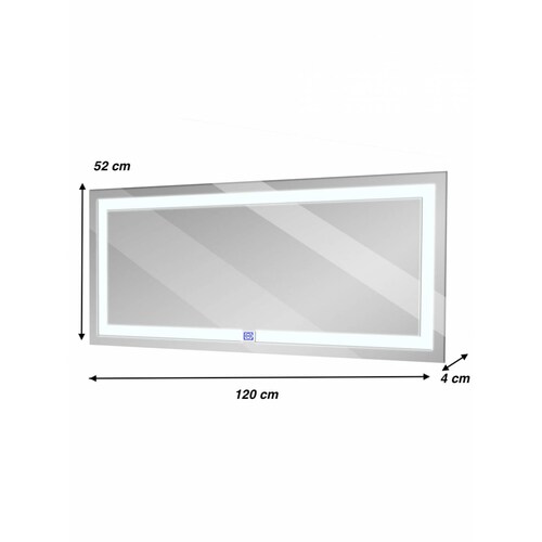 Espejo con Luz LED ARD de 120 x 52 cm: Estética Sofisticada para tu Espacio