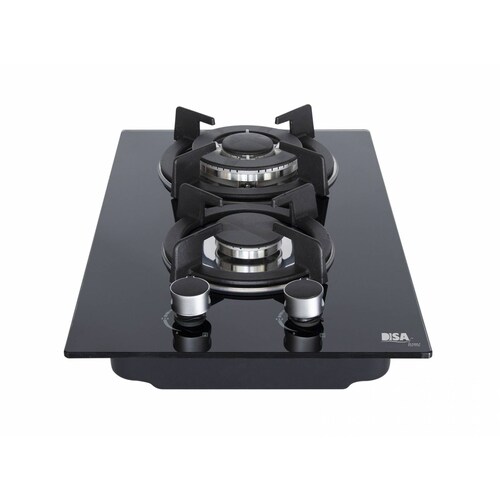 Parrilla a Gas LP/Nat Cristal Templado DISA Home 2 Quemadores PAEMC-2