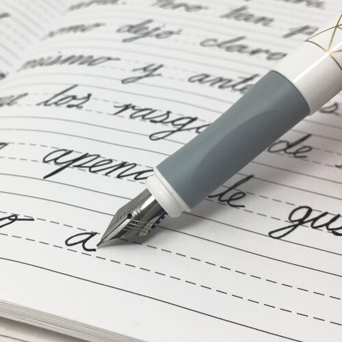 Libreta Lettering con Pluma Fuente y dos Cartuchos de Tinta 
