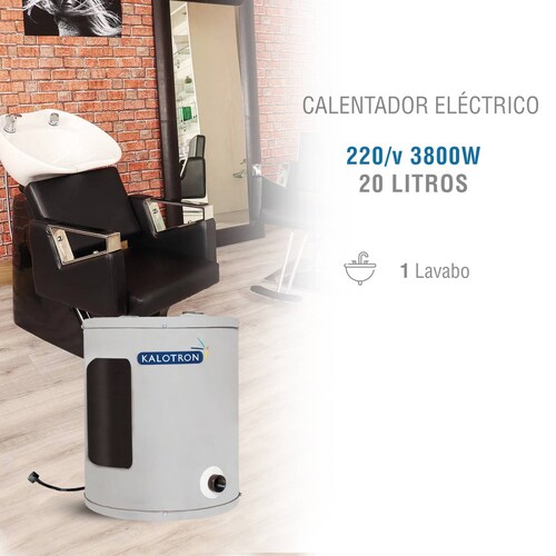 Calentador electrico 20l para 1 lavabo 220v 3800w kalotron 