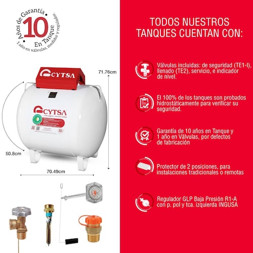 Tanque estacionario cytsa 120 l 