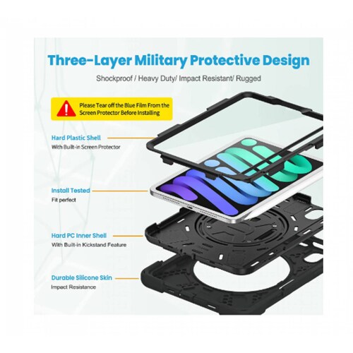 Teknet Funda Correa para iPad Mini 7 Mini 6 Mica Flexible 83