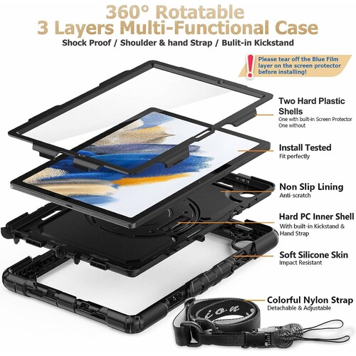 Teknet Funda Correa para Samsung Galaxy Tab A8 X200 Mica F