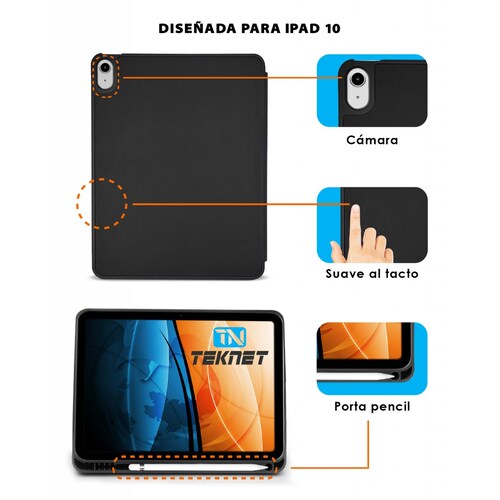 Funda Teknet Case silicon para iPad 10 Gen 109 Pulg  2022
