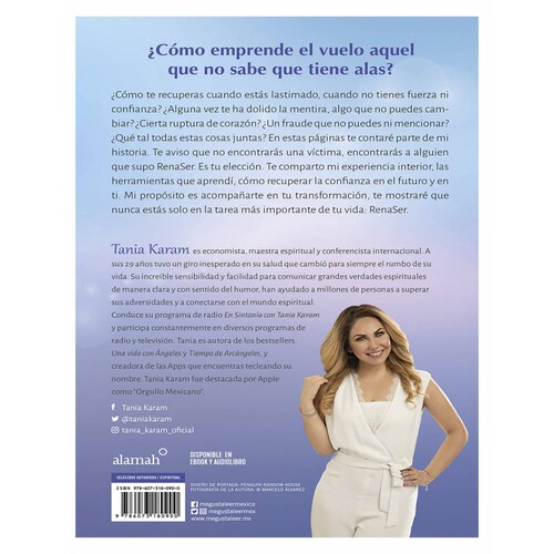 Libro RenaSer,Editorial ALAMAH,Autor Tania Karam