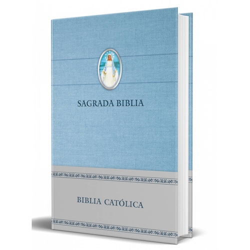 Biblia Católica En español Con Imagen de la Virgen Milagrosa 