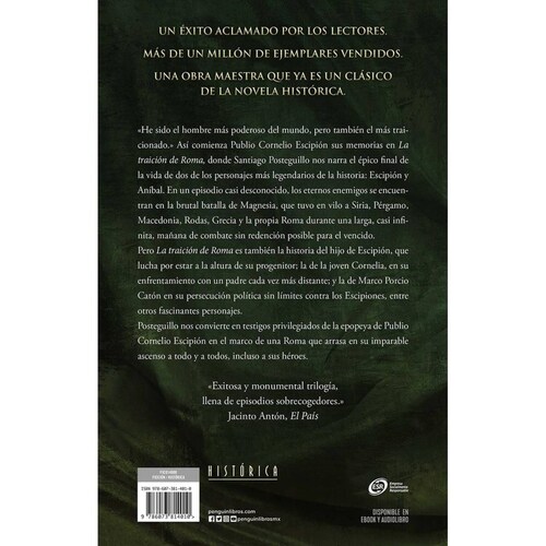 La traición de Roma,Santiago Posteguillo
