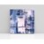Cuadro Decorativo Canvas Abstracto Azul Impreso 50x50