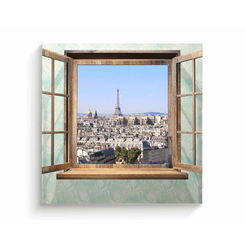 Cuadro Decorativo Canvas Vista a Torre Eiffel 70x70