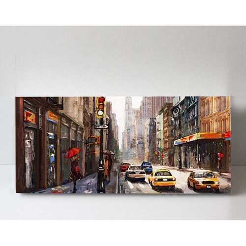 Cuadro Decorativo Canvas Obra de arte NY en Canvas 150x50