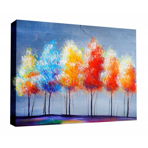 Cuadro Decorativo Canvas Arboles coloridos 105x70