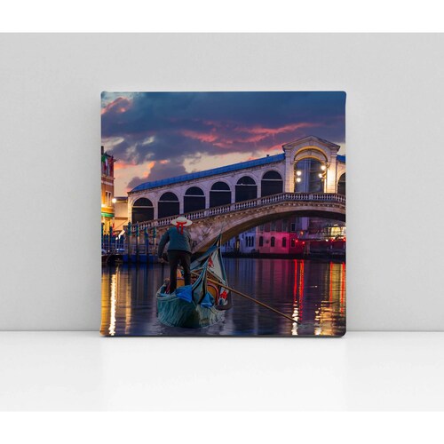 Cuadro Decorativo Canvas Puente Rialto Venecia  50x50