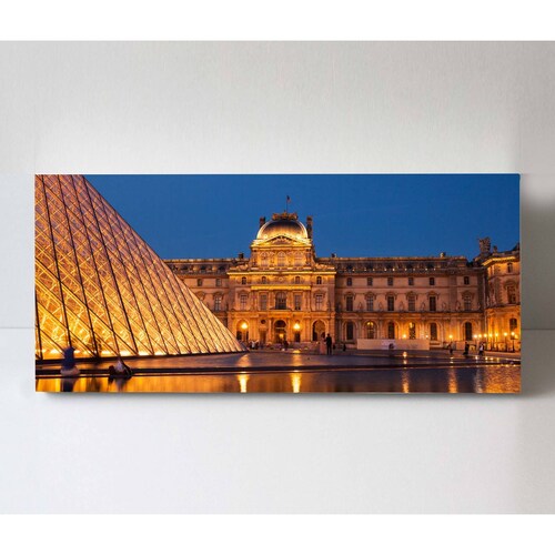 Cuadro Decorativo Canvas Museo Louvre Paris 90x30
