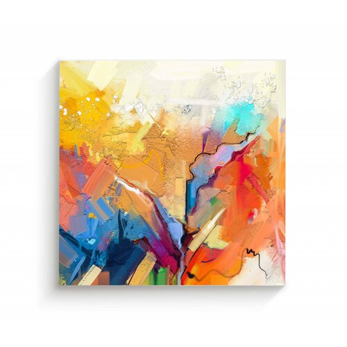 Cuadro Decorativo Canvas Textura moderna al Oleo 130x130