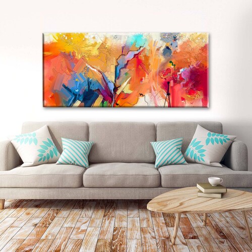 Cuadro Decorativo Canvas Textura moderna al Oleo 200x100