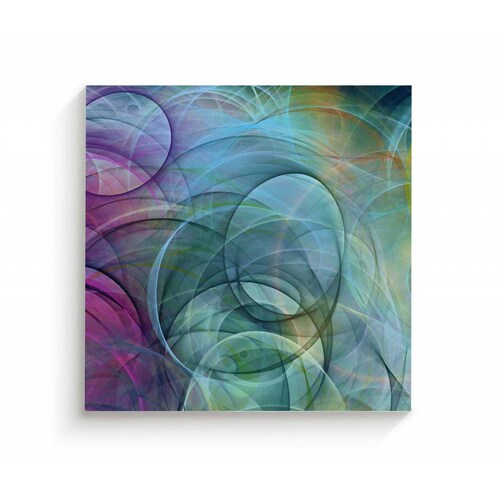 Cuadro Decorativo Canvas Espirales psicodélicos 50x50
