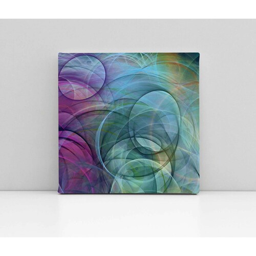 Cuadro Decorativo Canvas Espirales psicodélicos 50x50