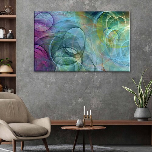 Cuadro Decorativo Canvas Espirales psicodélicos 75x50