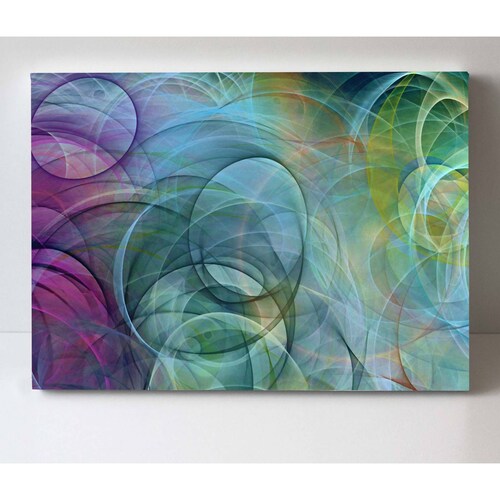 Cuadro Decorativo Canvas Espirales psicodélicos 45x30