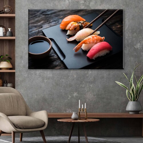 Cuadro Decorativo Canvas Sashimi  45x30