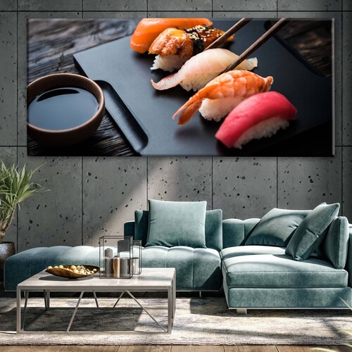Cuadro Decorativo Canvas Sashimi  100x50
