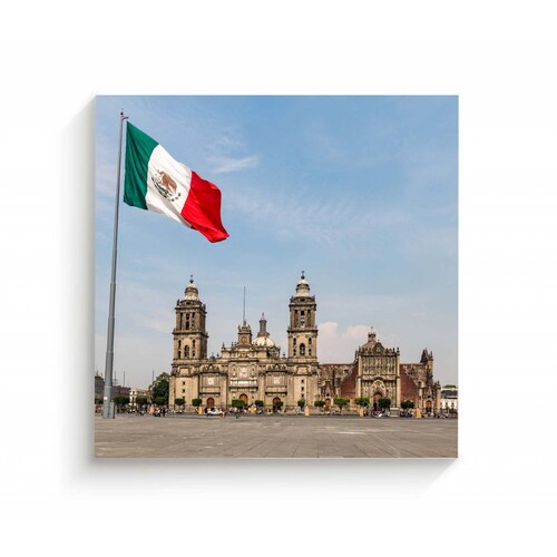 Cuadro Decorativo Canvas Zocalo, Ciudad de México 30x30