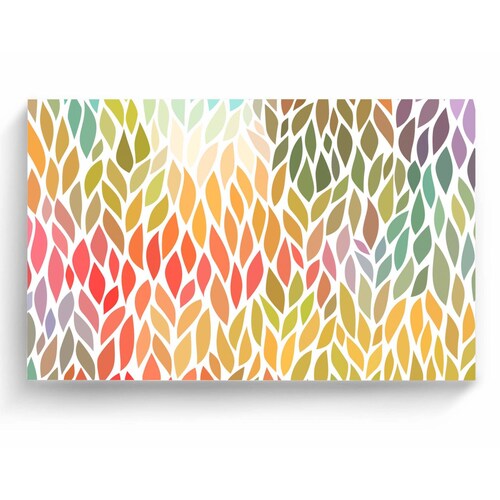 Cuadro Decorativo Canvas Hojas de colores 150x100