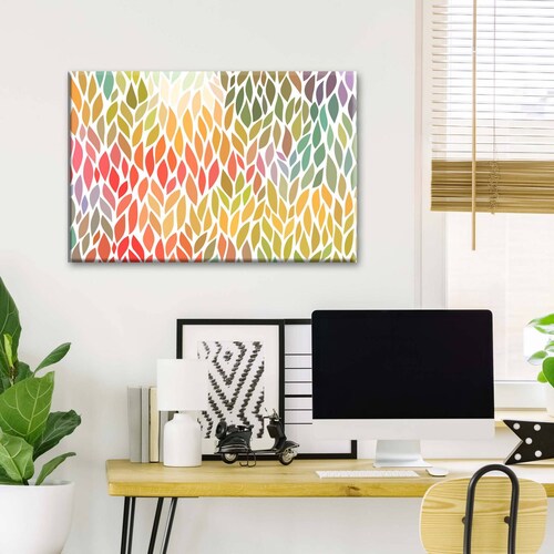 Cuadro Decorativo Canvas Hojas de colores 150x100