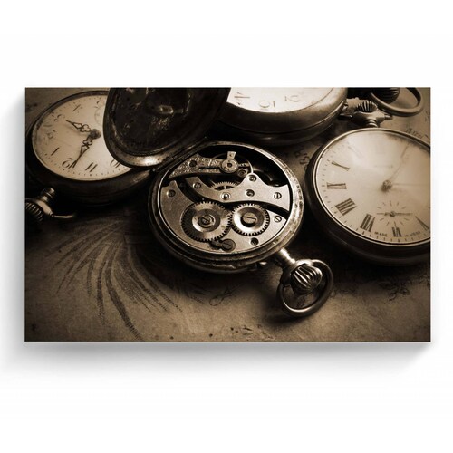 Cuadro Decorativo Canvas Engranaje reloj antiguo 105x70