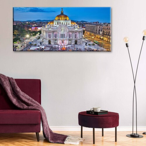 Cuadro Decorativo Canvas Bellas Artes cielo azul 160x80
