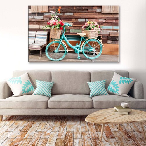 Cuadro Decorativo Canvas Bicicleta antigua  150x100