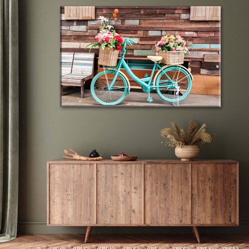 Cuadro Decorativo Canvas Bicicleta antigua  150x100