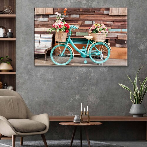 Cuadro Decorativo Canvas Bicicleta antigua  135x90